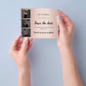 Verjaardagsfoto roos god Save the Date Flyer (Hand)