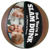 Verjaardagsfoto'' slam dunk!'' Personaliseer Basketbal (Verticaal)