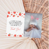 Verjaardagsfoto van Berry bedankkaart Kaart