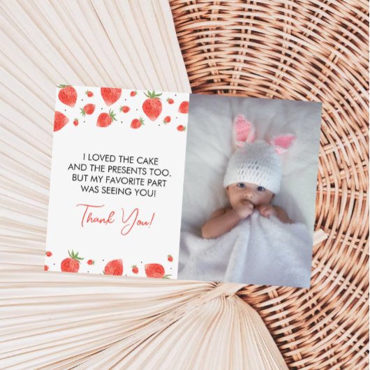 Verjaardagsfoto van Berry, bedankkaart voor de eer Kaart