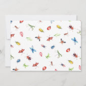 Verjaardagsfoto van Bug kaart met dankwoord (Achterkant)