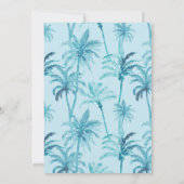 verjaardagsfoto van het meisje-poolfeest kaart (Achterkant)