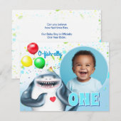 Verjaardagsfoto van Shark Kids (Voorkant / Achterkant)