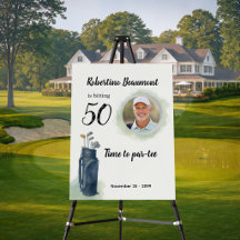 Verjaardagsfoto voor mannen met elegante golf them
