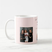 Verjaardagsfoto vriend blush roze naam koffiemok (Links)