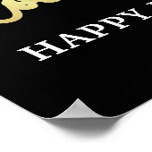 Verjaardagsfoto waardoor AGE er goed uitziet Zwart Poster (Hoek)