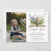 Verjaardagsfoto Wildflower Storybook Hoofdstuk Een Kaart (Voorkant)