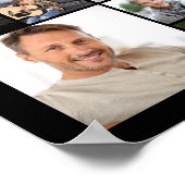 Verjaardagsfotocollage JAAR IN DE MAKING Poster (Hoek)