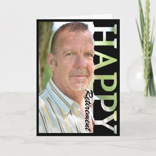 Verjaardagsfotokaart voor pensioen   Gepersonalise Kaart