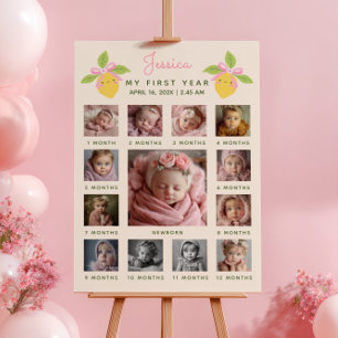 Verjaardagsfototijdlijn van Little Cutie Lemon op  Poster