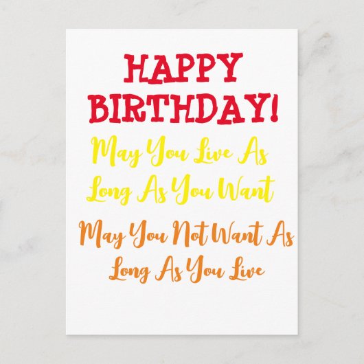 verjaardagsgebed briefkaart (Voorkant)