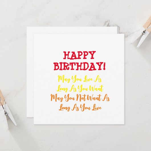 verjaardagsgebed kaart (Voorkant / Achterkant in situ)