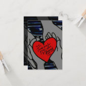 Verjaardagsgebedskaart voor vader kaart (Voorkant / Achterkant in situ)