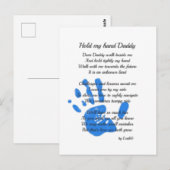 Verjaardagsgedicht voor Vader - Houd Mijn Hand Han Briefkaart (Voorkant / Achterkant)