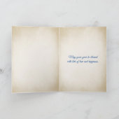 verjaardagsgele tulp in zonnig glas kaart (Binnen)