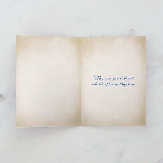 verjaardagsgele tulp in zonnig glas kaart (Binnen)