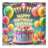 Verjaardagsgelukzaligheid: een perfect feestontwer kubus (Rechts)