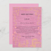 Verjaardagsgelukzaligheid vieren in stijl kaart (Voorkant / Achterkant)