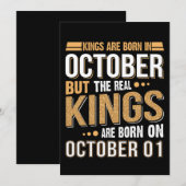 verjaardagsgeschenk | Koningen worden geboren in o (Voorkant / Achterkant)