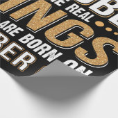 verjaardagsgeschenk | Koningen worden geboren in o Cadeaupapier (Hoek)