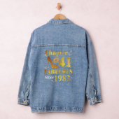 verjaardagsgeschenk svg, mammie verjaardag denim jacket (Hangar)