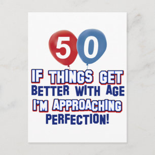 verjaardagsgeschenken van 50 jaar briefkaart