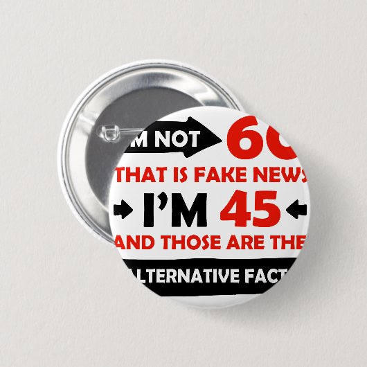 verjaardagsgeschenken van 60 jaar ronde button 5,7 cm (Voorkant /achterkant)