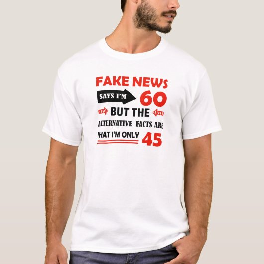 verjaardagsgeschenken van 60 jaar t-shirt (Voorkant)