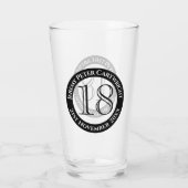 Verjaardagsglas 18 jaar glas (Achterkant)