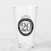 Verjaardagsglas 20 jaar glas (Achterkant)