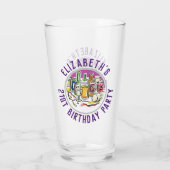 Verjaardagsglas 21e verjaardag glas (Achterkant)