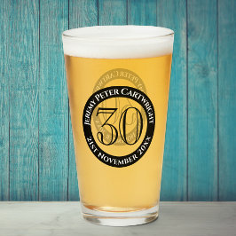 Verjaardagsglas 30 jaar glas