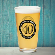 Verjaardagsglas 40ste verjaardag
