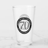 Verjaardagsglas 70 jaar glas (Achterkant)