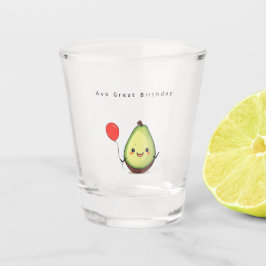 Verjaardagsglas, avocado verjaardag cute shot glas