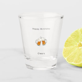 Verjaardagsglas, Proost bier Shot Glas
