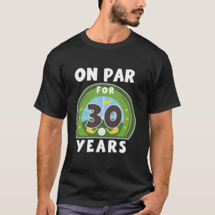 Verjaardagsgolf op Par 30e Verjaardag die 30 jaar T-shirt