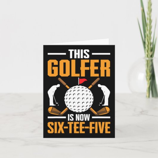 Verjaardagsgolf Shirten voor mannen 65e jaar oude  Kaart (Voorkant)
