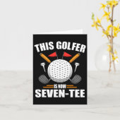 Verjaardagsgolf Shirten voor mannen 70e jaar oude  Kaart (Gele Bloem)