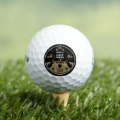 Verjaardagsgolfer op de heuvel golfballen (Insitu Shirt)