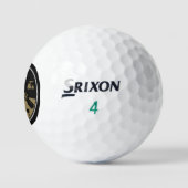 Verjaardagsgolfer op de heuvel golfballen (Logo)