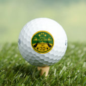 Verjaardagsgolfer op de heuvel golfballen (Insitu Shirt)