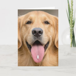 Verjaardagsgrap voor Golden Retriever Kaart