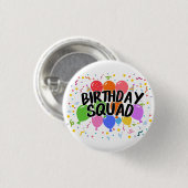 Verjaardagsgroep Ronde Button 3,2 Cm (Voorkant /achterkant)