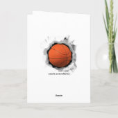 Verjaardagsgroet basketbal kaart (Achterkant)