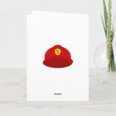 Verjaardagsgroet brandweerman kaart (Achterkant)