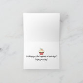 Verjaardagsgroet Cupcake Kaart (Binnen)