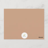 Verjaardagsgroet kaart met zoete cupcake (Achterkant)