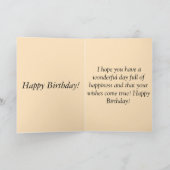  verjaardagsgroet met bloemenboeket kaart (Binnen)