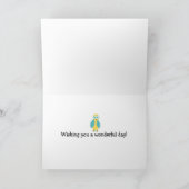 Verjaardagsgroet met cute uil kaart (Binnen)